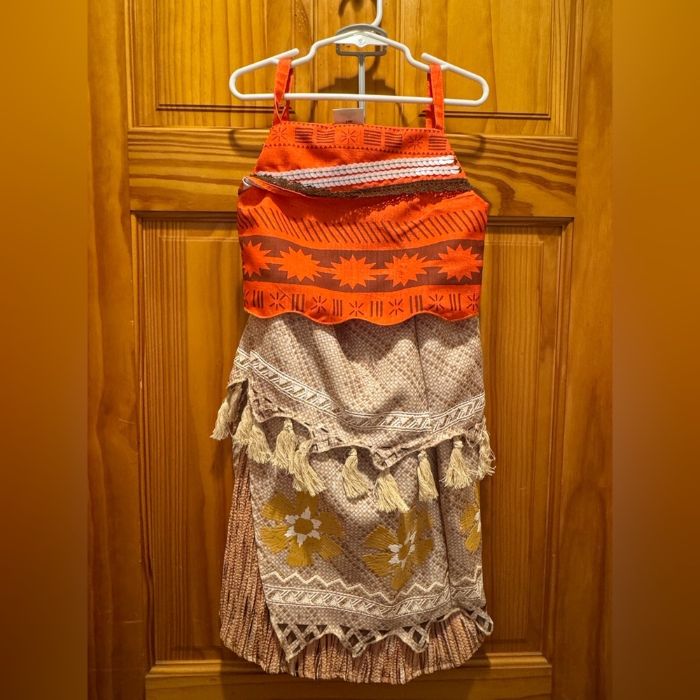 3 Piece Moana Princess Authentic Disney Dress Size 5/6